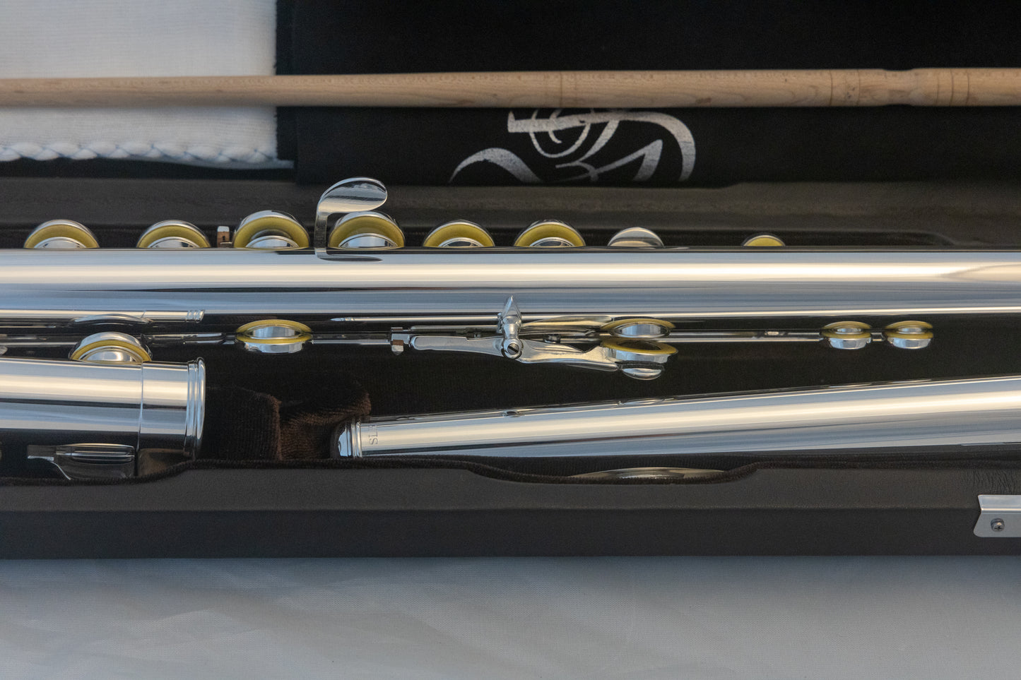 Di Zhao DZ-201 Open-hold Flute Silver-plated 2023 *Cleaned & Serviced *Mint