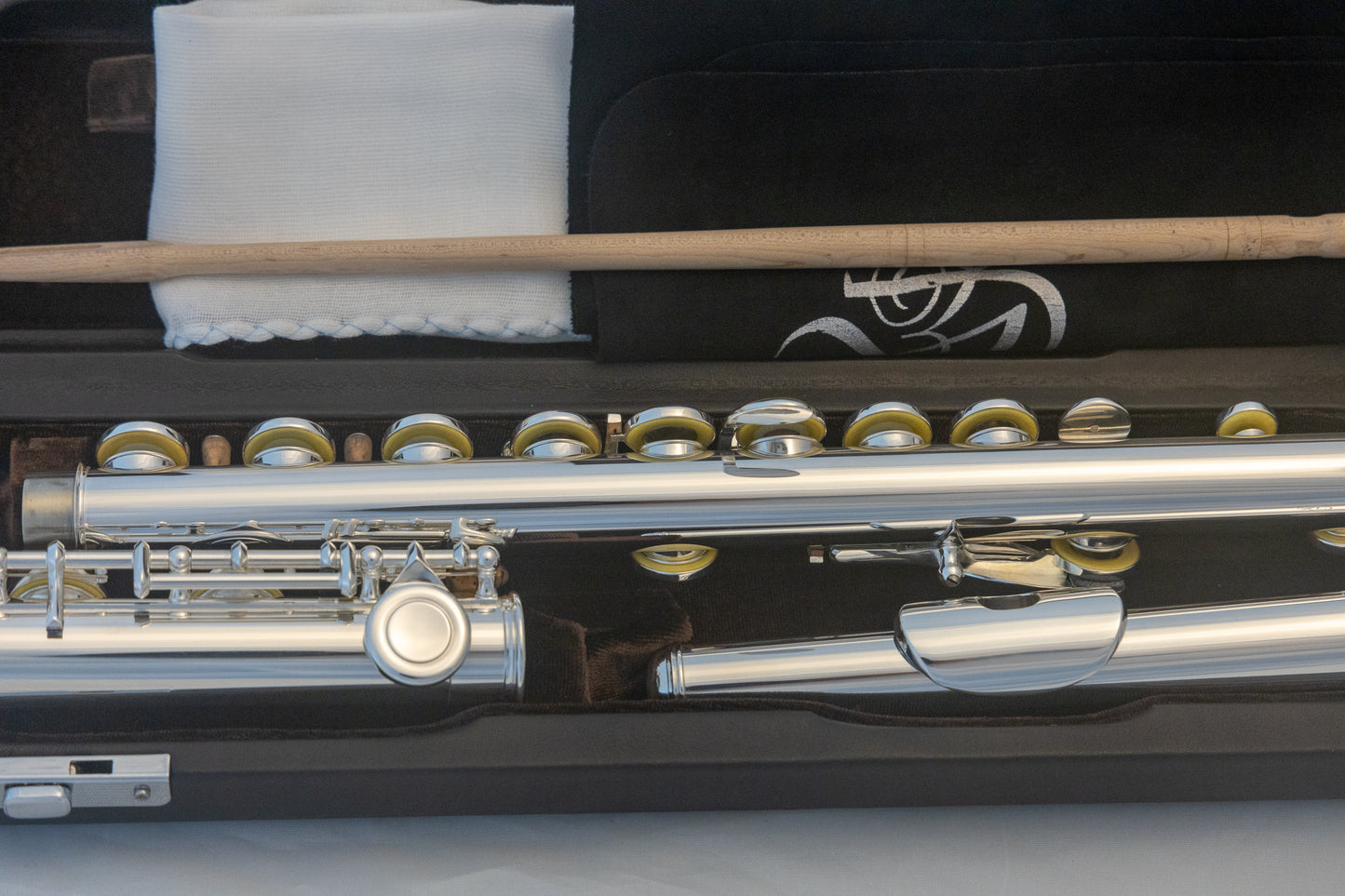 Di Zhao DZ-201 Open-hold Flute Silver-plated 2023 *Cleaned & Serviced *Mint