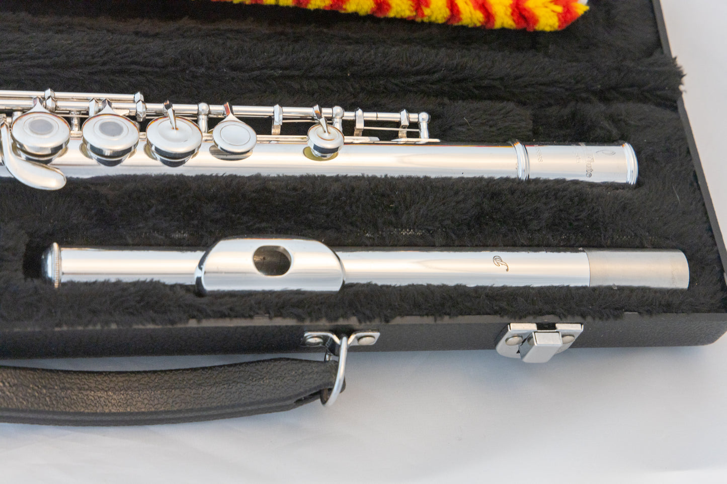 Pearl PF-505 Open-hole Flute Silver-plated *Cleaned & Serviced *New Pads