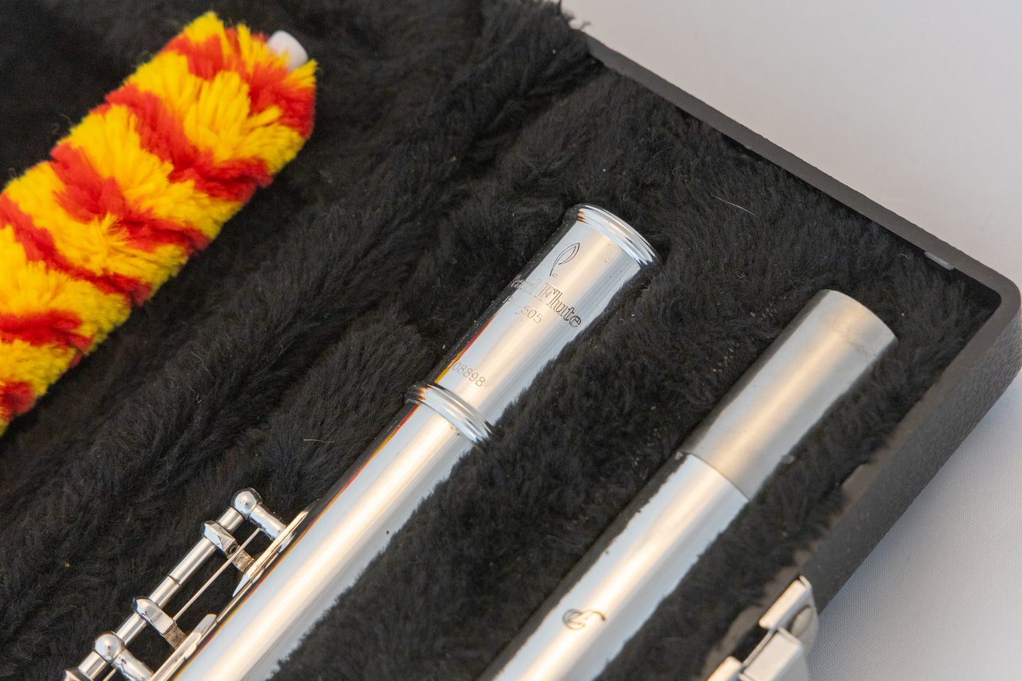 Pearl PF-505 Open-hole Flute Silver-plated *Cleaned & Serviced *New Pads