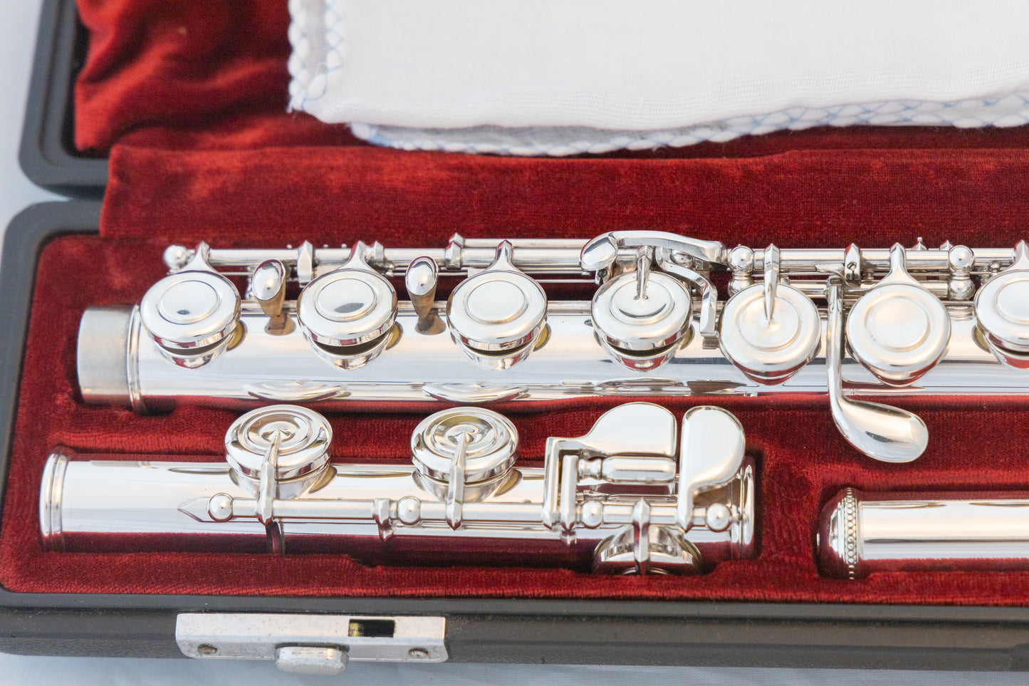Yamaha YFL-451 All Silver Intermediate Flute *Made in Japan *Cleaned & Serviced