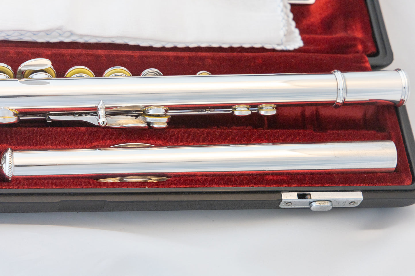Yamaha YFL-451 All Silver Intermediate Flute *Made in Japan *Cleaned & Serviced