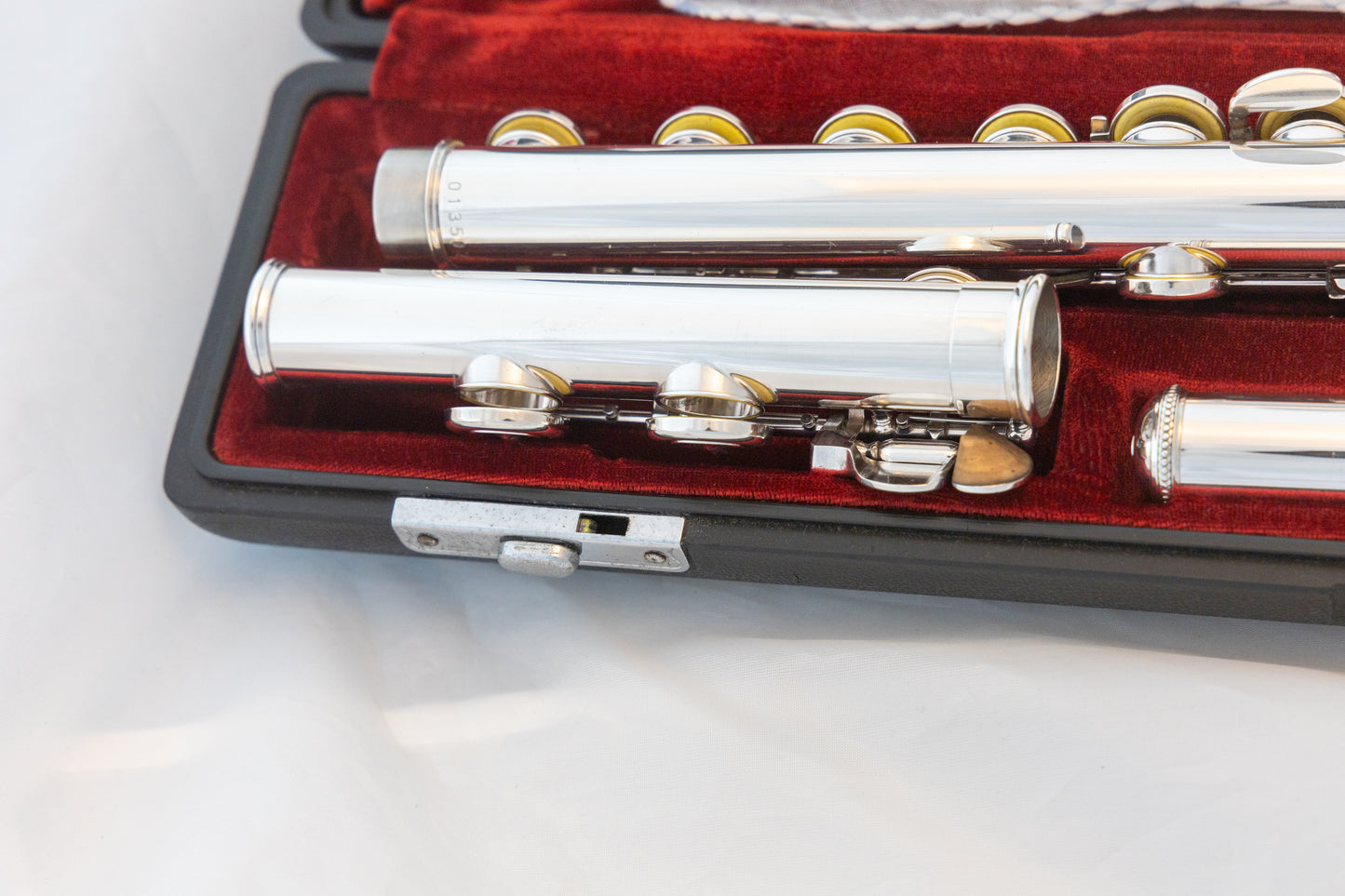Yamaha YFL-451 All Silver Intermediate Flute *Made in Japan *Cleaned & Serviced