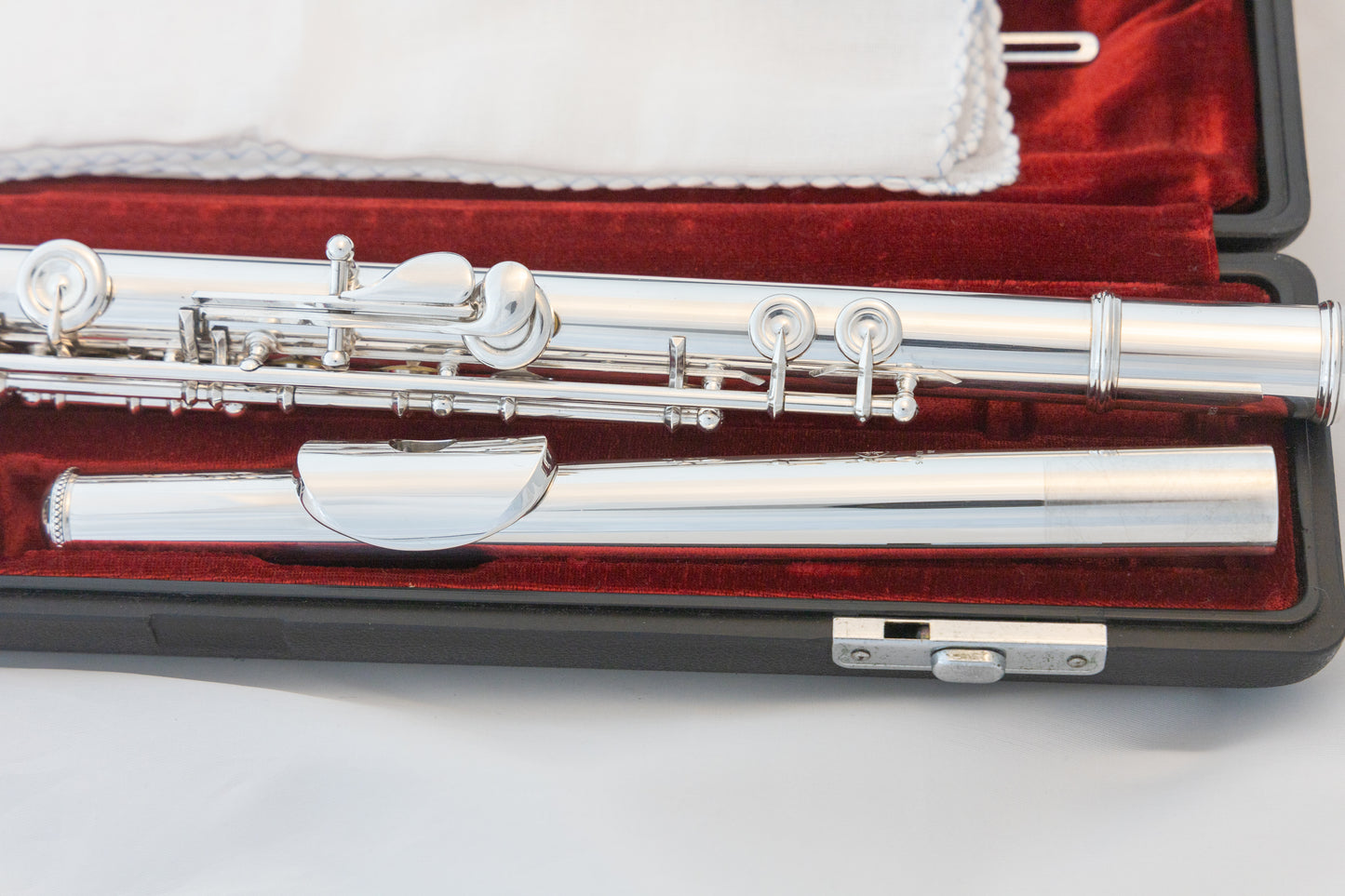 Yamaha YFL-451 All Silver Intermediate Flute *Made in Japan *Cleaned & Serviced
