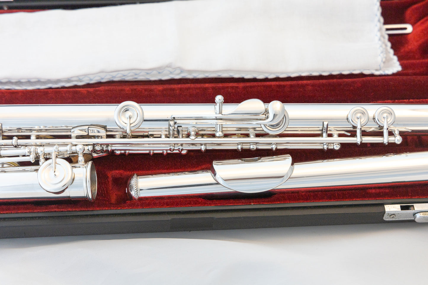 Yamaha YFL-451 All Silver Intermediate Flute *Made in Japan *Cleaned & Serviced