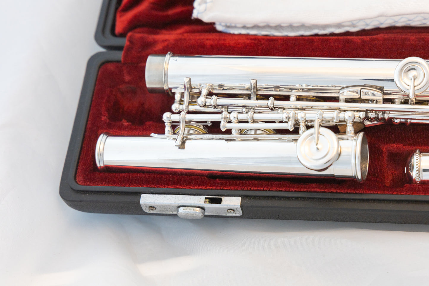 Yamaha YFL-451 All Silver Intermediate Flute *Made in Japan *Cleaned & Serviced