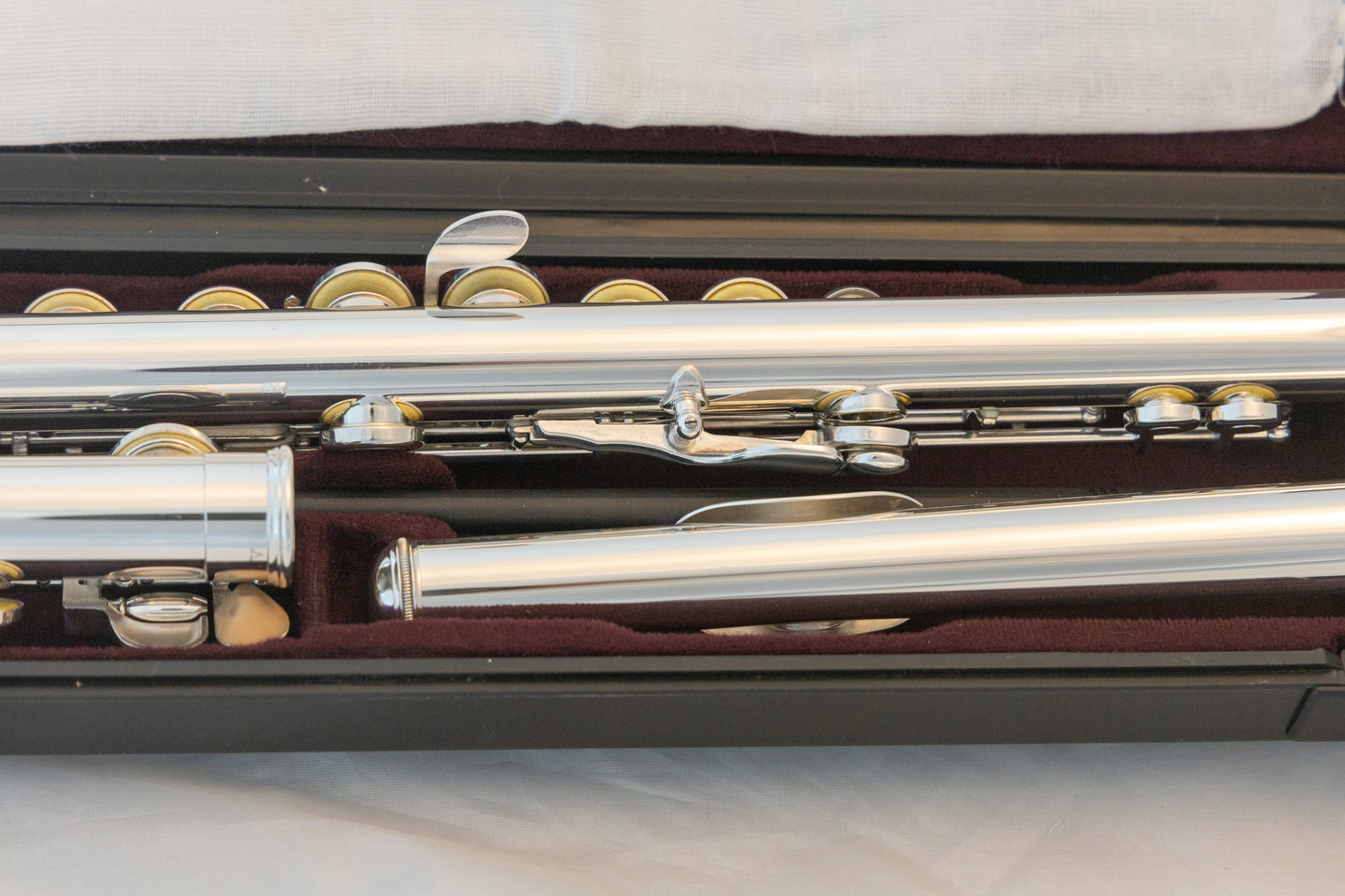 Yamaha YFL-211 Standard Silver-plated Flute *Cleaned & Serviced *Ready to play *Mint