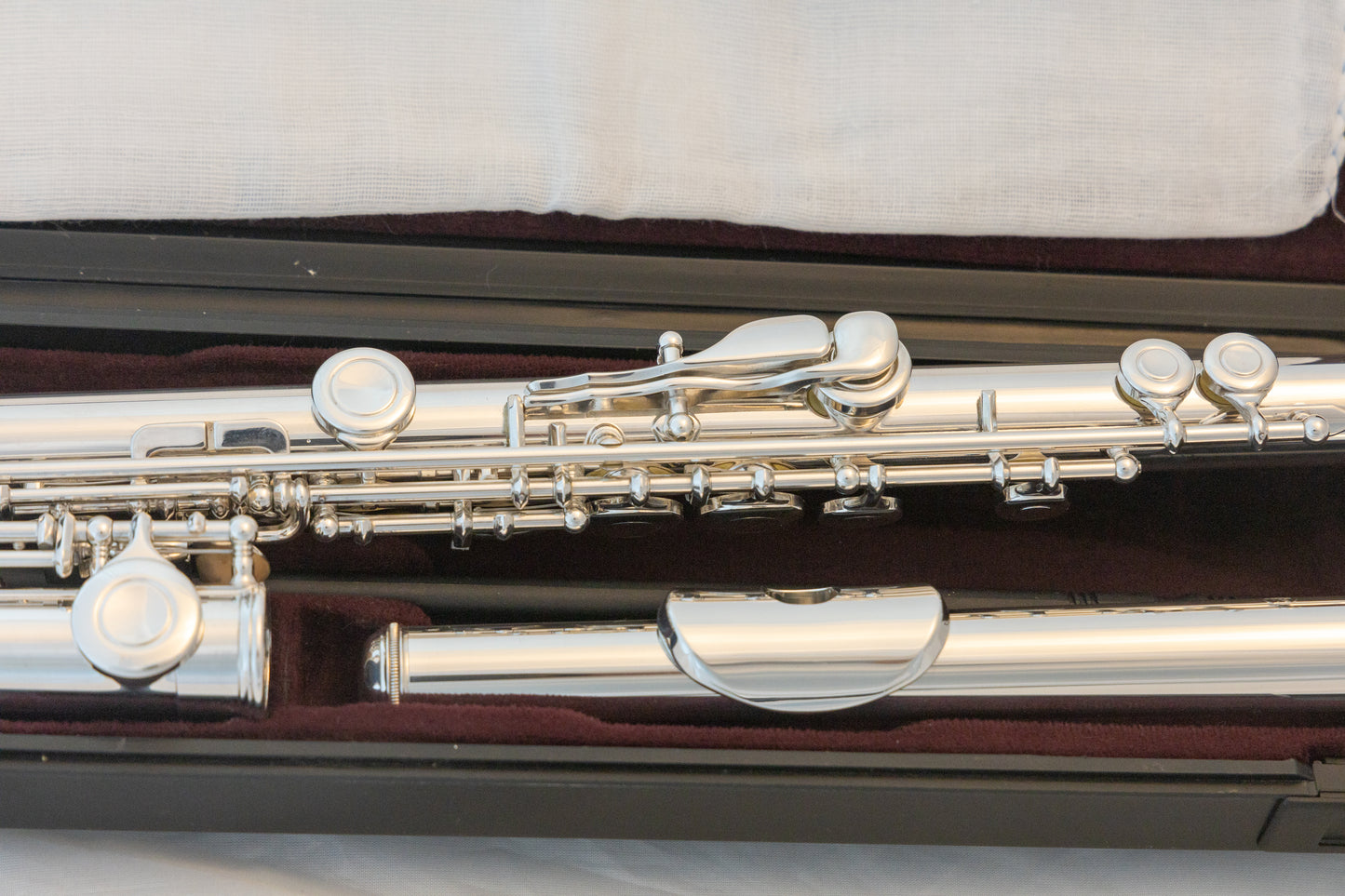 Yamaha YFL-211 Standard Silver-plated Flute *Cleaned & Serviced *Ready to play *Mint