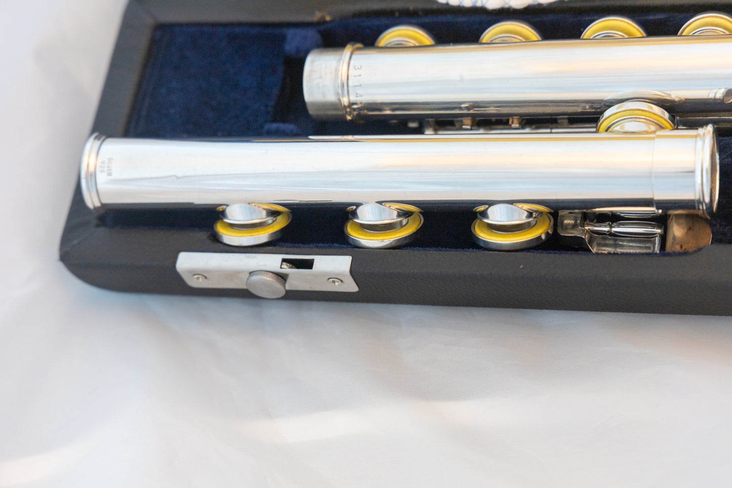 Yamaha YFL-481 II All Silver Intermediate Flute *Open-hole *B-foot *Made in Japan *Overhauled New Pads
