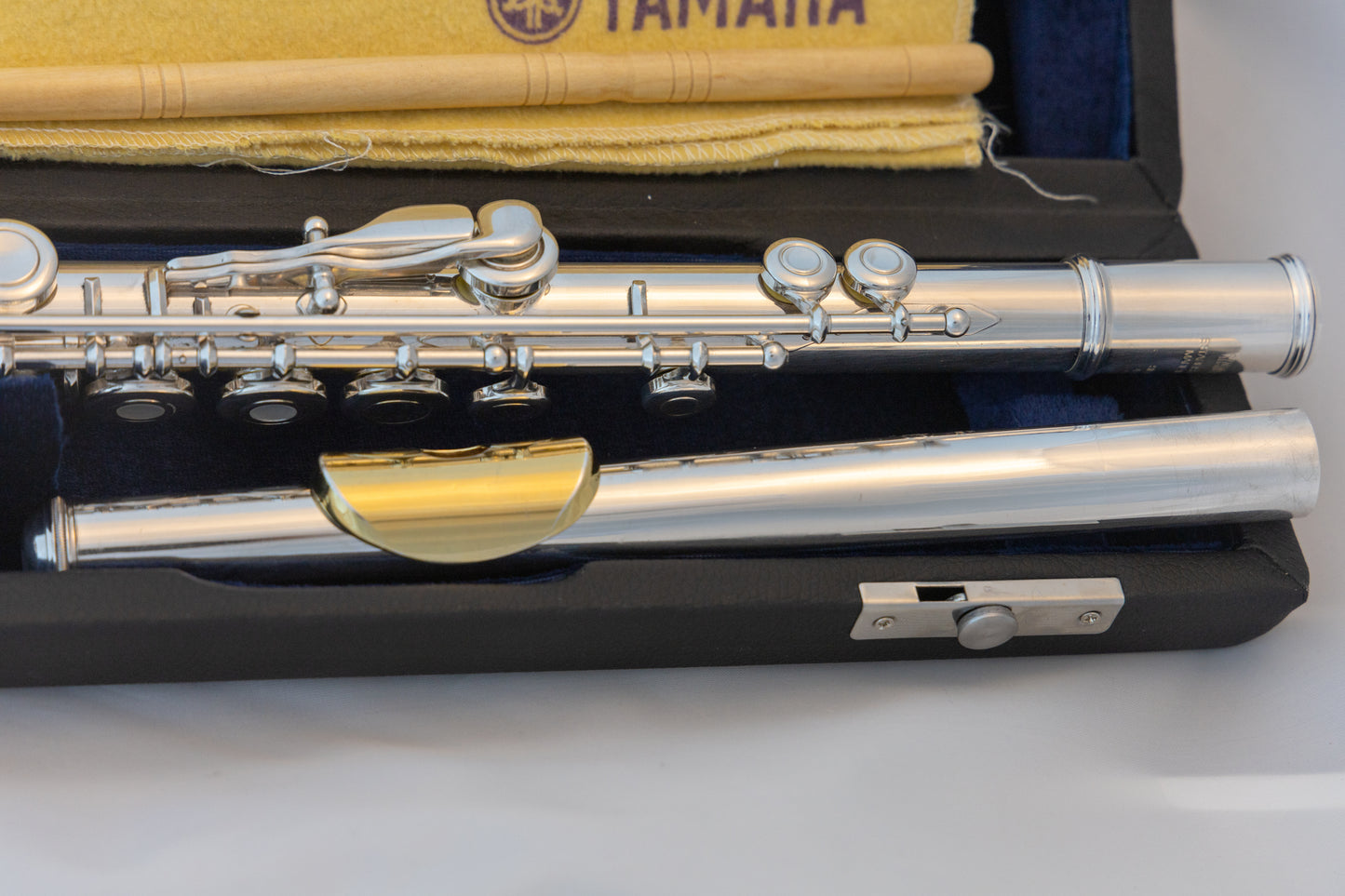 Yamaha YFL-481 II All Silver Intermediate Flute *Open-hole *B-foot *Made in Japan *Overhauled New Pads