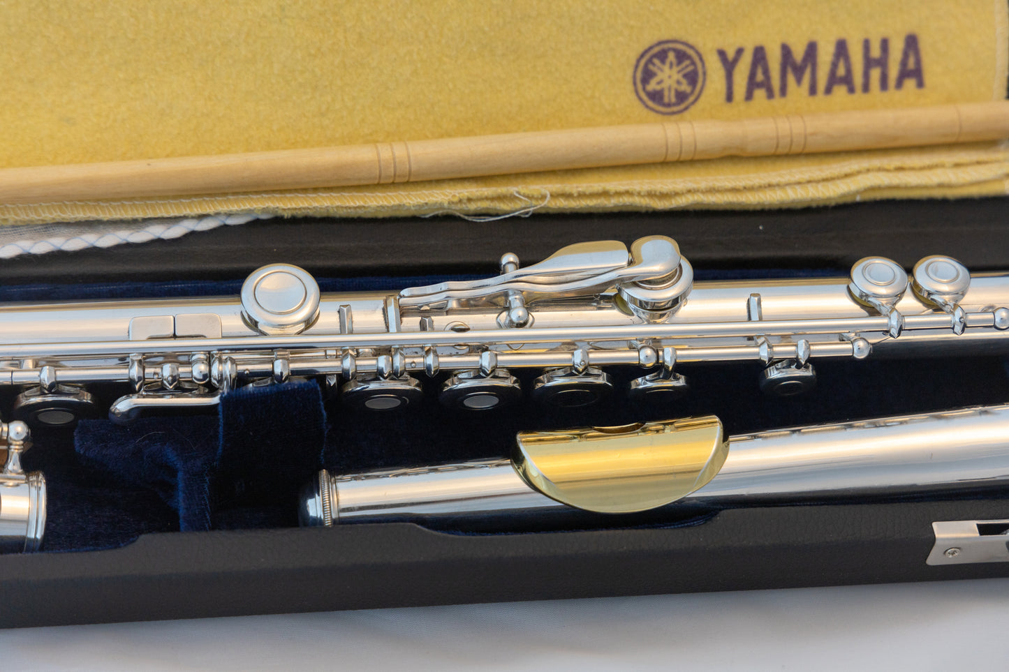 Yamaha YFL-481 II All Silver Intermediate Flute *Open-hole *B-foot *Made in Japan *Overhauled New Pads