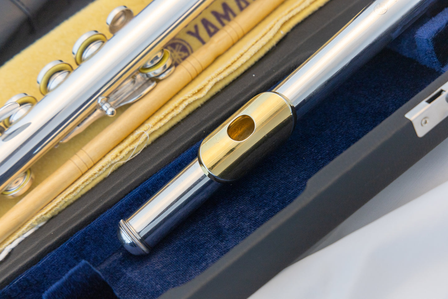 Yamaha YFL-481 II All Silver Intermediate Flute *Open-hole *B-foot *Made in Japan *Overhauled New Pads