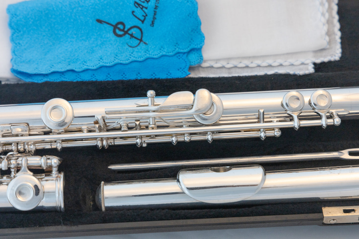 Gemeinhardt 3SB Intermediate Flute *All Solid Silver *B-foot *Open-hole *Overhauled New Pads