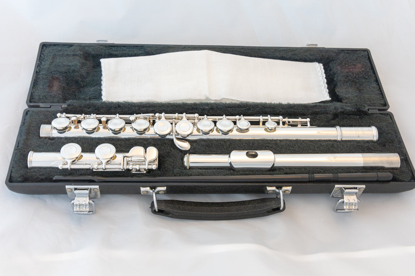 Yamaha YFL-225S II Silver-plated Student Flute *Made in Japan *Overhauled New Pads