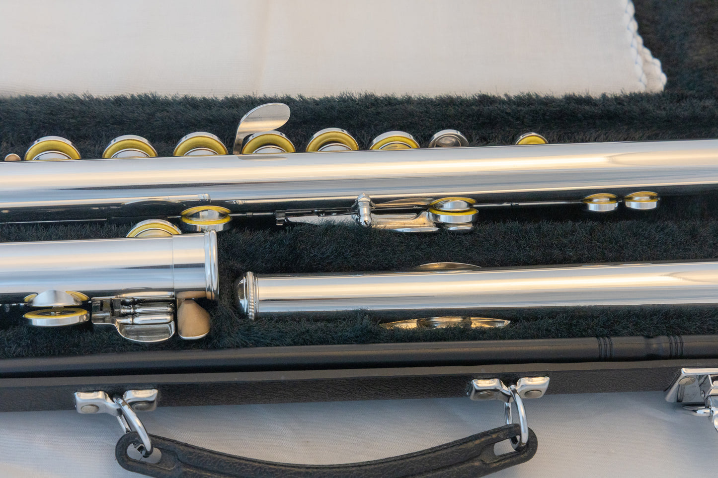 Yamaha YFL-385 II Intermediate Flute *Solid Silver Headjoint *Low-B *Japan Made *Cleaned & Serviced