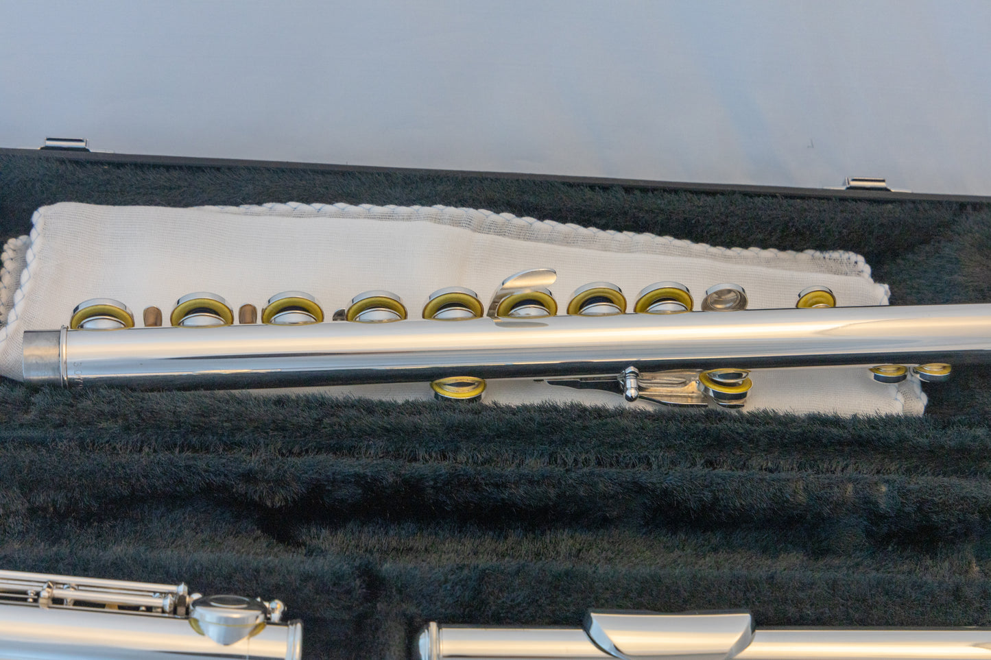 Yamaha YFL-385 II Intermediate Flute *Solid Silver Headjoint *Low-B *Japan Made *Cleaned & Serviced