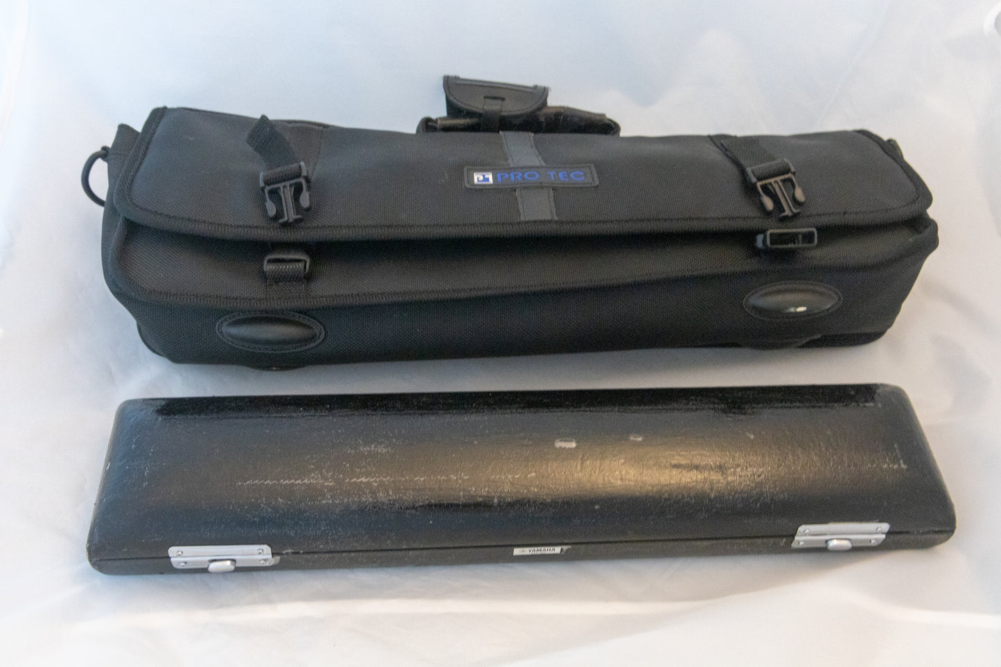Yamaha YFL-584H (YFL-587H) Professional Flute All Silver Open-hole *Made in Japan *Cleaned & Serviced