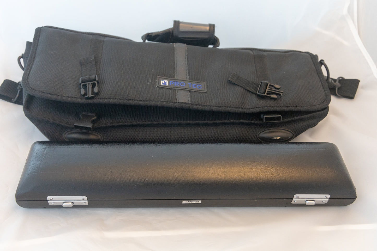 Yamaha YFL-584H (YFL-587H) Professional Flute All Silver Open-hole *Made in Japan *Cleaned & Serviced