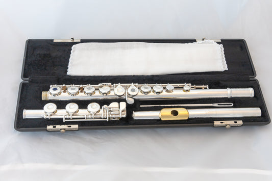 Gemeinhardt 3B Limited Intermediate Flute *Solid Silver Headjoin, Low-B Foot, Offset-G *Cleaned & Serviced *New Pads