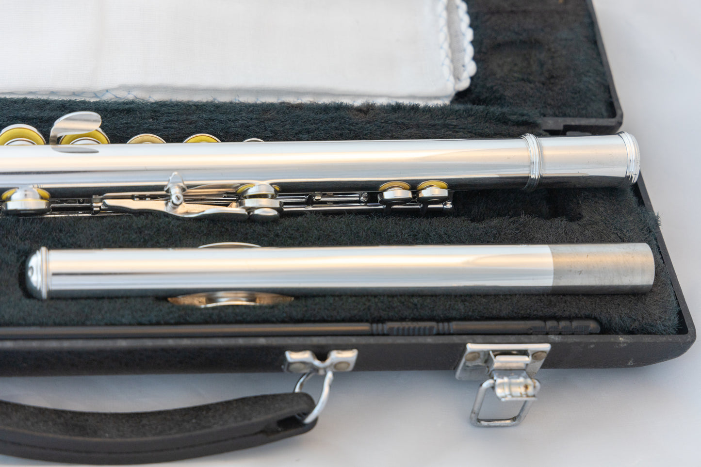 Yamaha YFL-225S II Silver-plated Student Flute *Made in Japan *New Pads *Cleaned & Serviced #380660