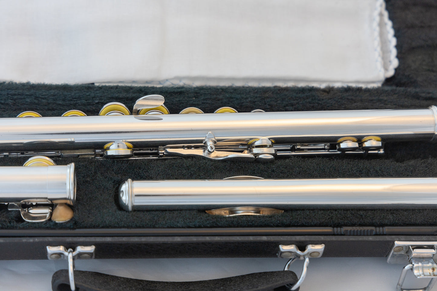 Yamaha YFL-225S II Silver-plated Student Flute *Made in Japan *New Pads *Cleaned & Serviced #380660