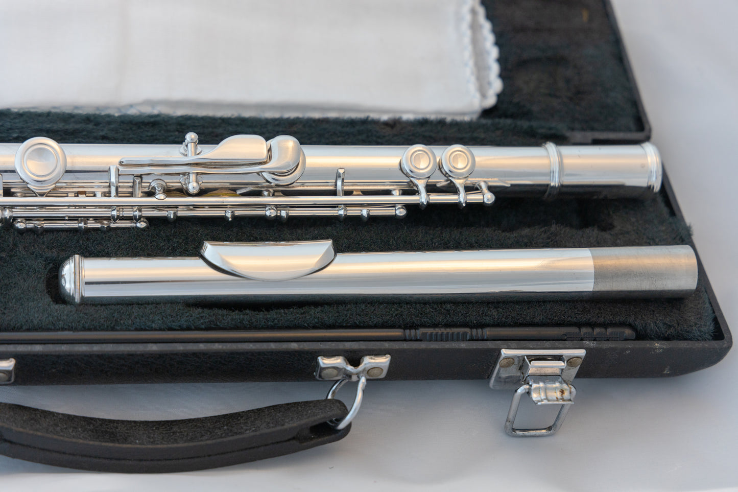 Yamaha YFL-225S II Silver-plated Student Flute *Made in Japan *New Pads *Cleaned & Serviced #380660