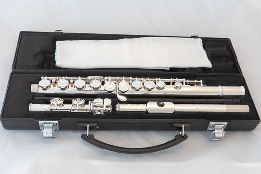 Yamaha YFL-222 Standard Silver-plated Flute 2022 *Cleaned & Serviced *Ready to play *J91387