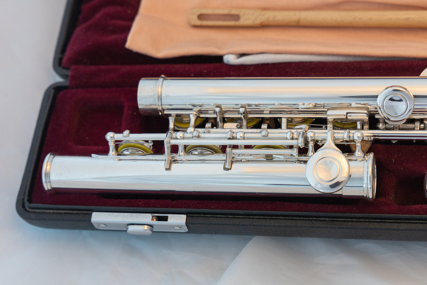 Yamaha YFL-461 II All Silver Intermediate Flute Open-hole B-foot *Made in Japan *Cleaned & Serviced