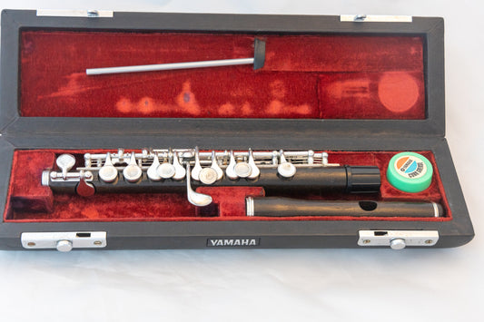 Yamaha YPC-61 Grenadilla Wood Professional Piccolo Japan *Cleaned & Serviced