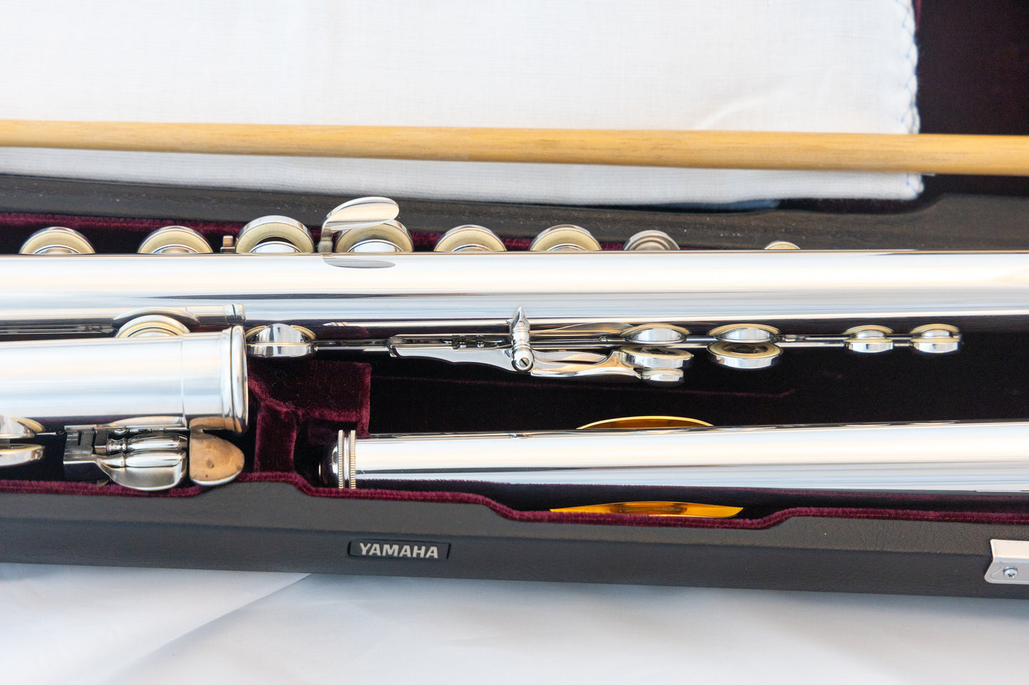 Yamaha YFL-677HCT Professional Flute *All Silver *C#-Trill *Low-B *Split-E *Cleaned & Serviced