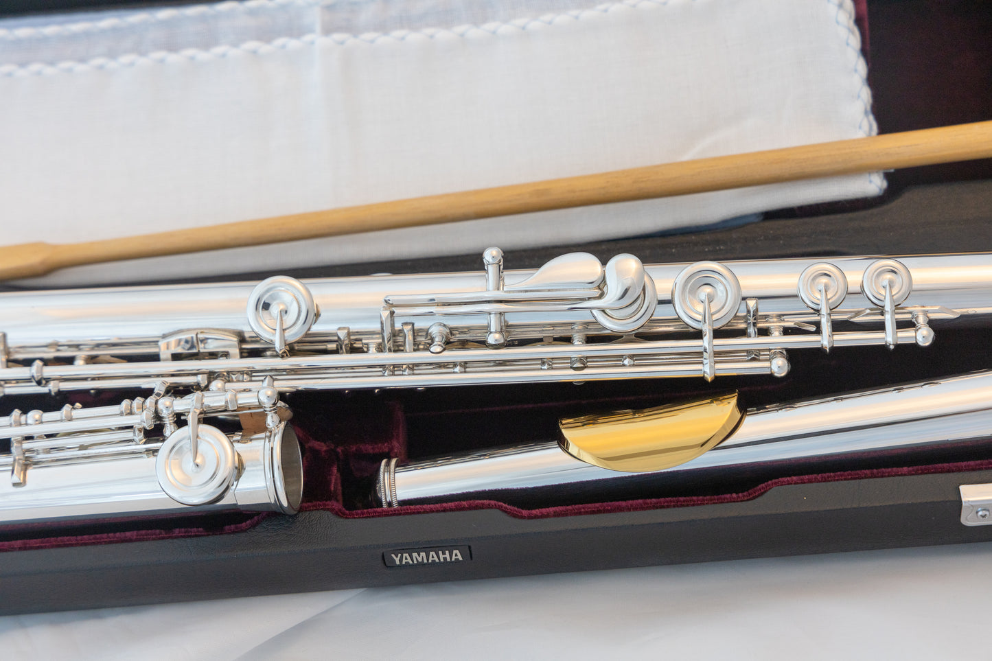 Yamaha YFL-677HCT Professional Flute *All Silver *C#-Trill *Low-B *Split-E *Cleaned & Serviced