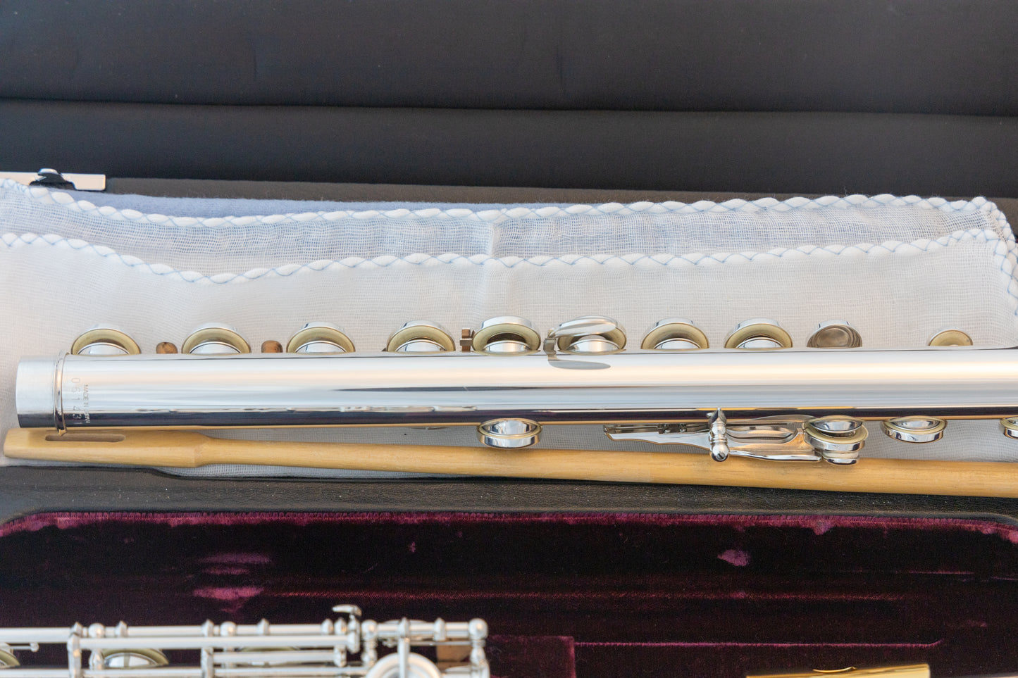 Yamaha YFL-677HCT Professional Flute *All Silver *C#-Trill *Low-B *Split-E *Cleaned & Serviced