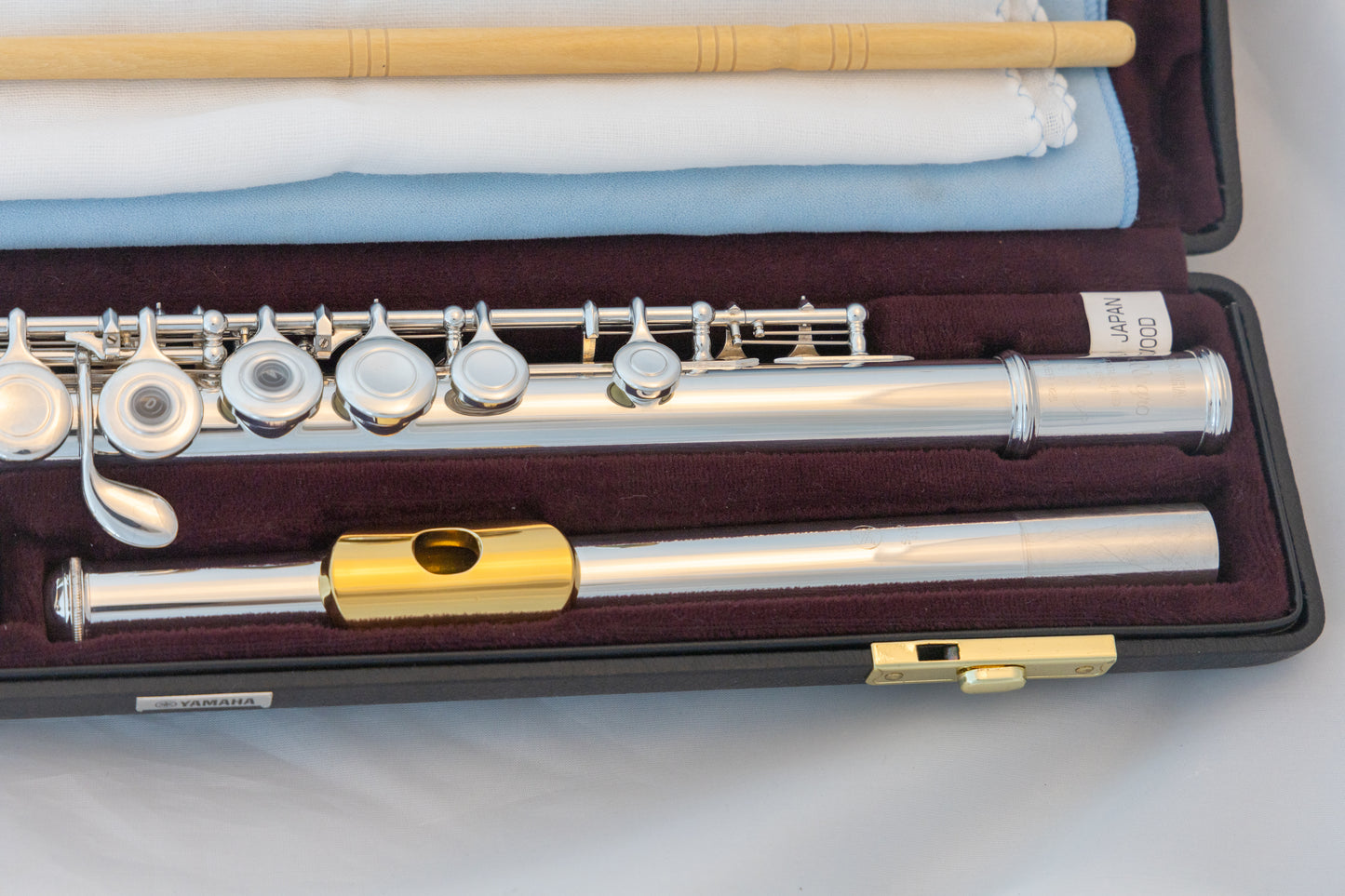 Yamaha YFL-471 Allegro Sterling Silver Intermediate Flute *Open-hole *Low-B *Split-E *Serviced