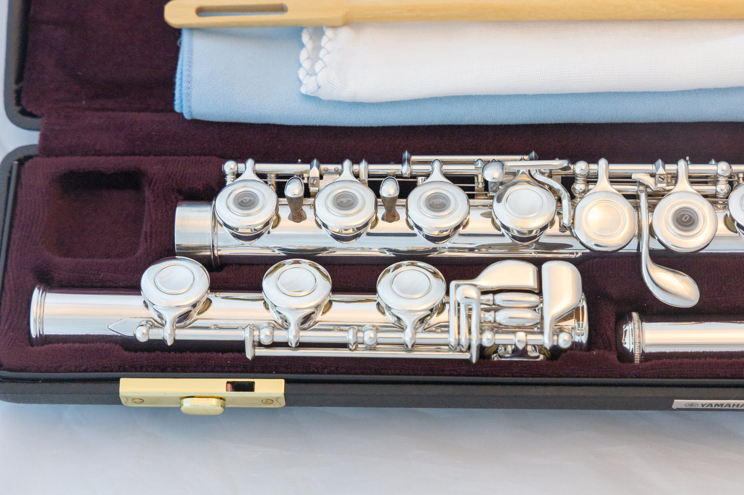 Yamaha YFL-471 Allegro Sterling Silver Intermediate Flute *Open-hole *Low-B *Split-E *Serviced