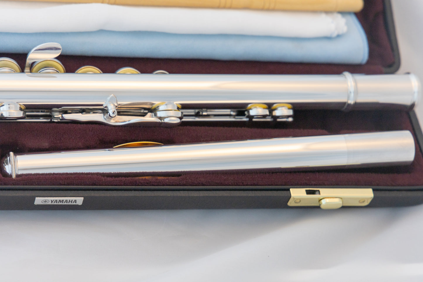 Yamaha YFL-471 Allegro Sterling Silver Intermediate Flute *Open-hole *Low-B *Split-E *Serviced