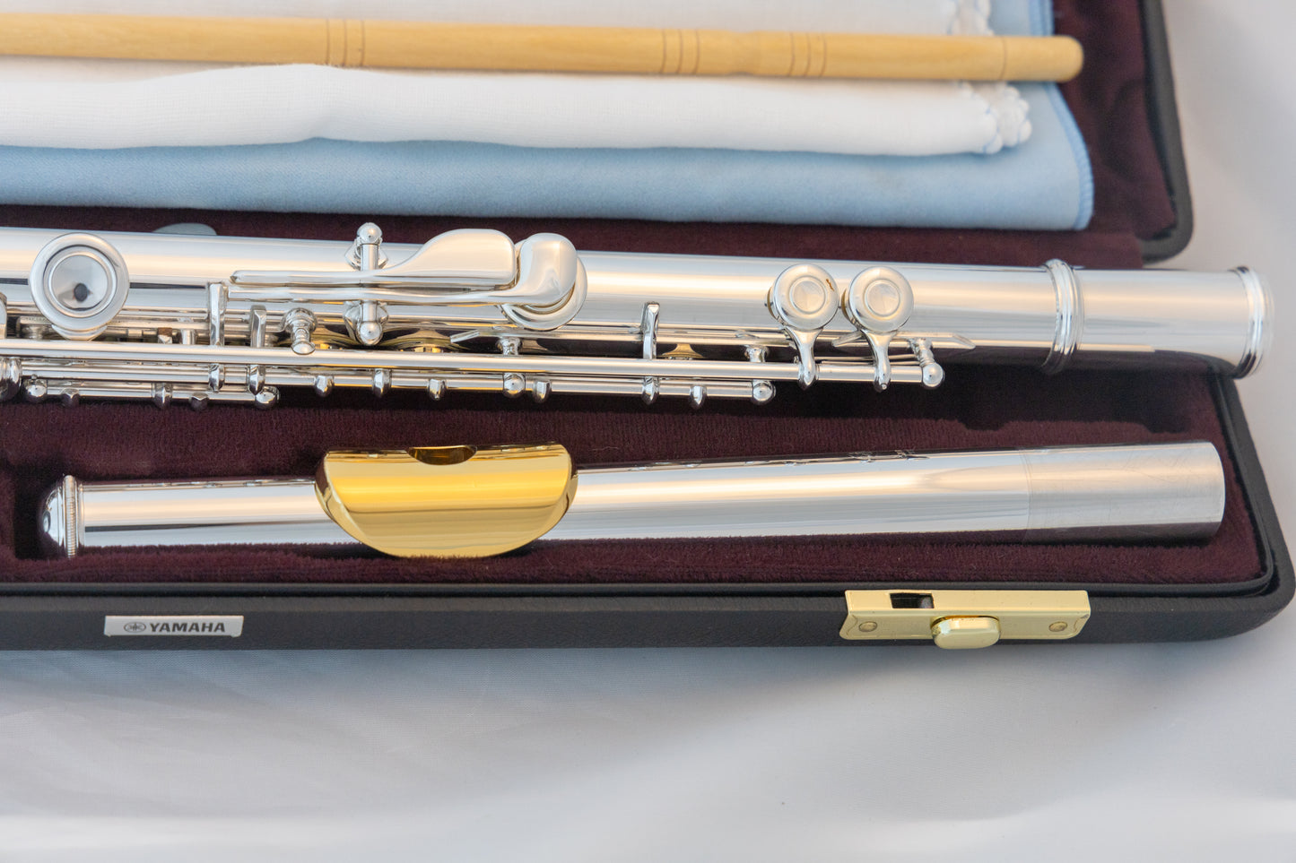 Yamaha YFL-471 Allegro Sterling Silver Intermediate Flute *Open-hole *Low-B *Split-E *Serviced