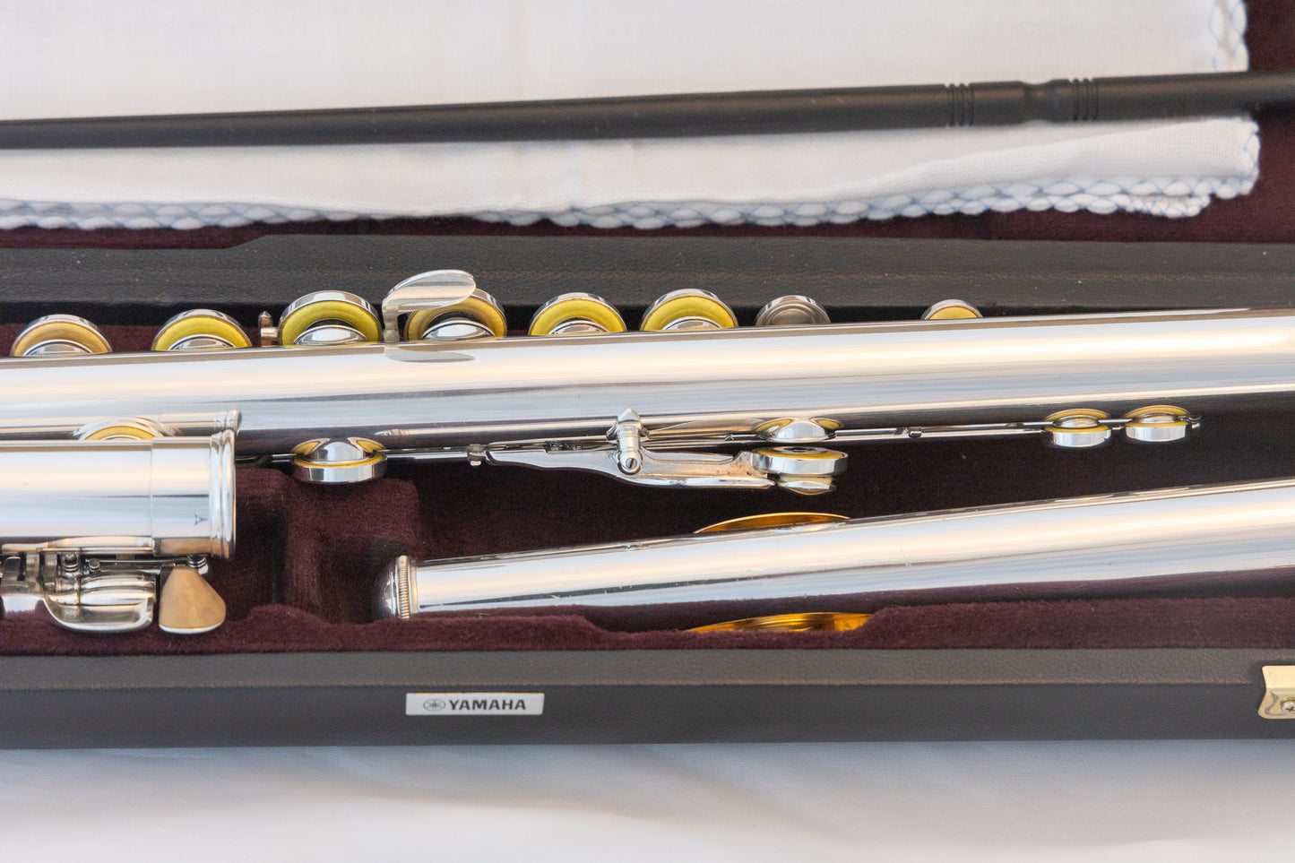 Yamaha YFL-371 Allegro Intermediate Flute *Silver Headjoint *Low-B *Split-E *Made in Japan *Cleaned & Serviced