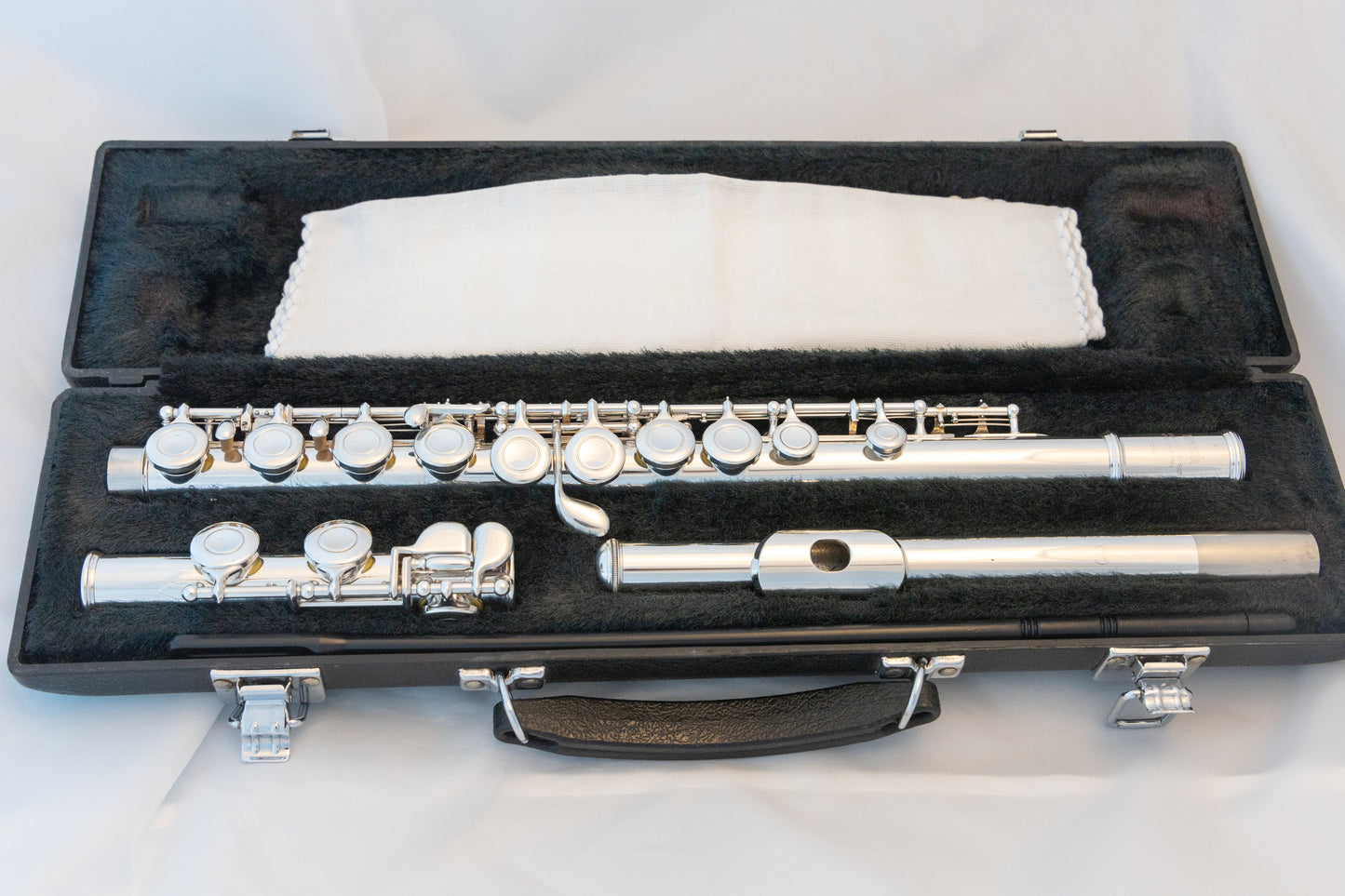 Yamaha YFL-225S II Silver-plated Student Flute *Made in Japan *New Pads *Cleaned & Serviced