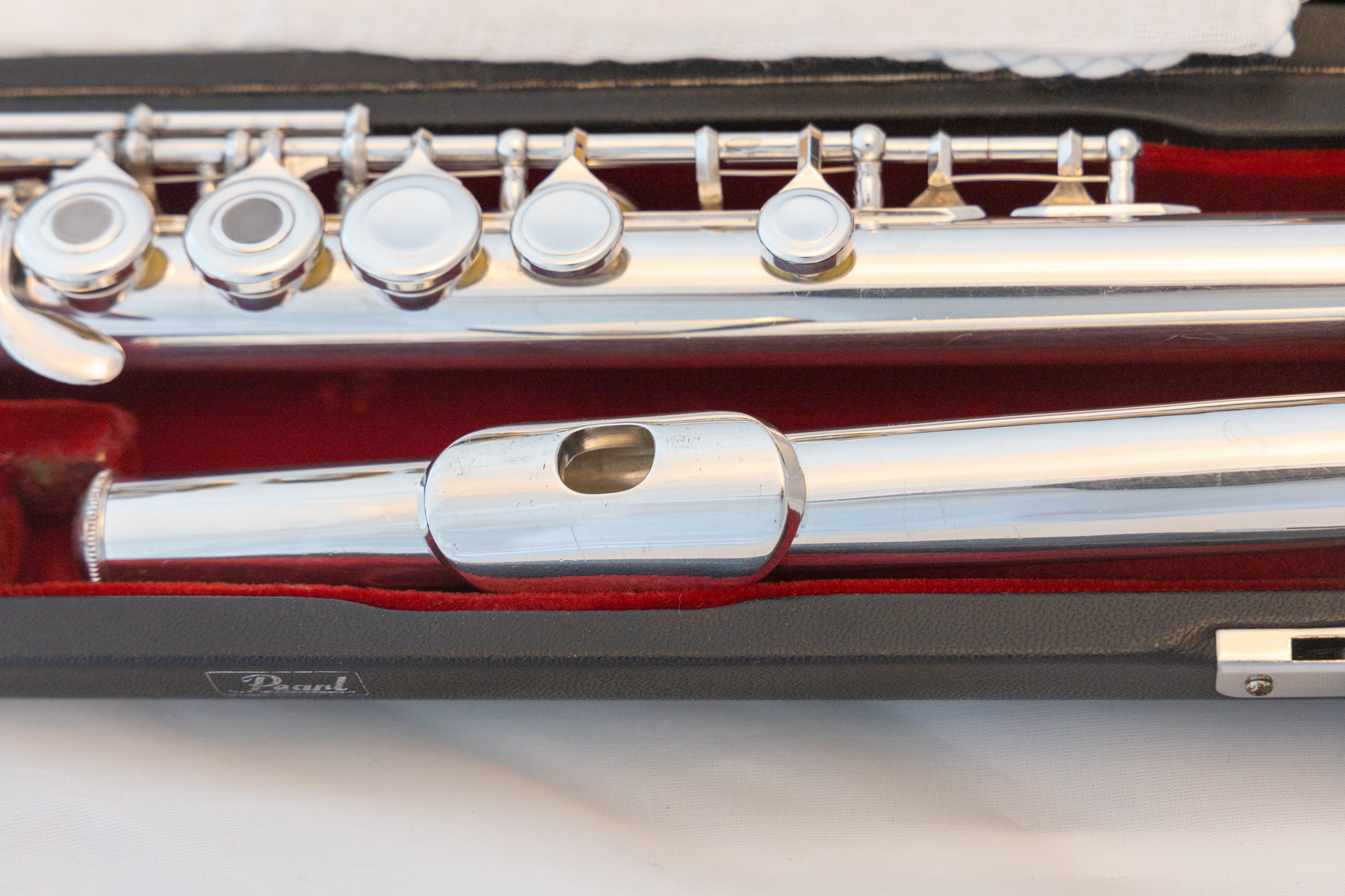 Pearl PF-501 Flute Silver-plated *Open-hole *Made in Japan *Cleaned &  Serviced *Ready to play