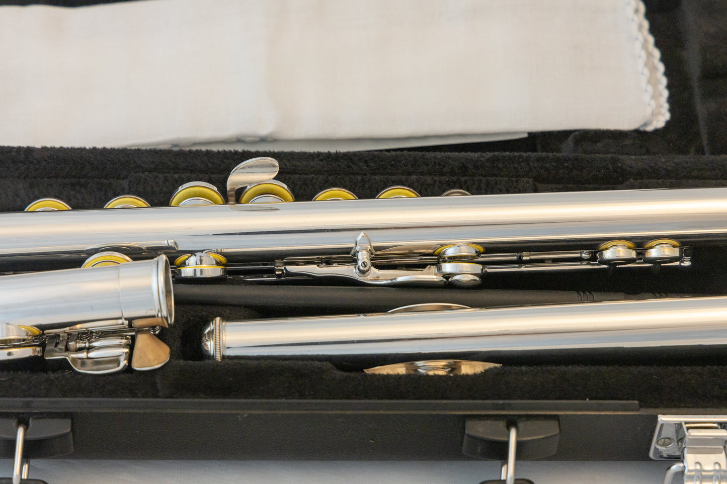 Yamaha YFL-361H Intermediate Flute *Silver Headjoint *Low-B *Cleaned & Serviced *New Pads