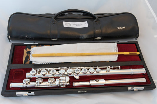 Yamaha YFL-581H (now 687H) Professional Flute All Silver Open-hole *Made in Japan *Cleaned & Serviced