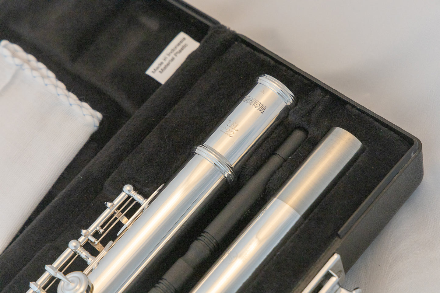 Yamaha YFL-222 Standard Silver-plated Flute *Cleaned & Serviced *Ready to play *Mint