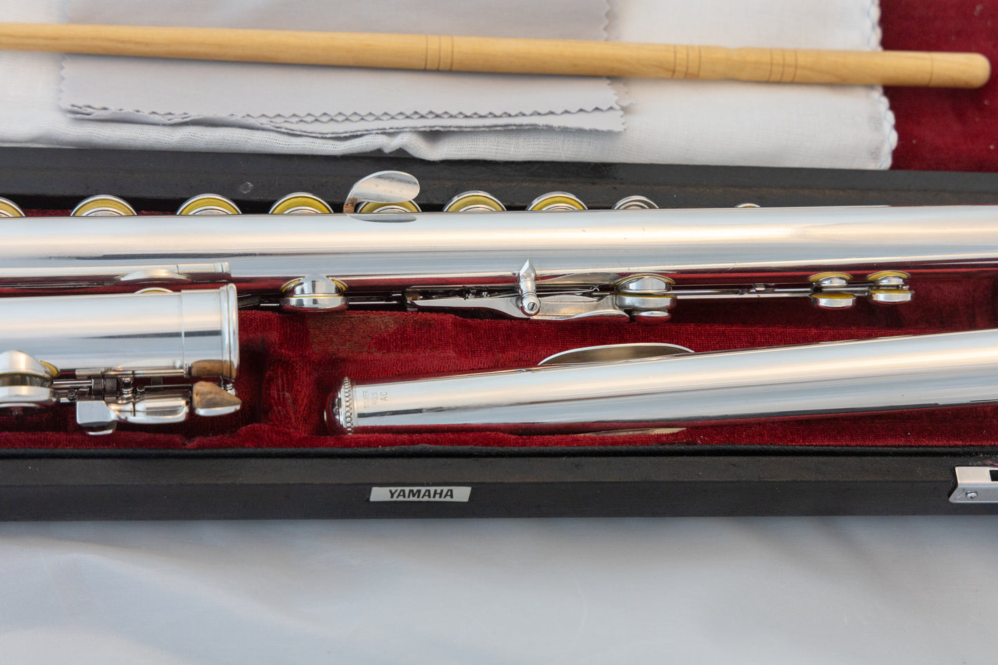 Yamaha YFL-581H (now 687H) Professional Flute All Silver Open-hole *Made in Japan *Overhauled *New Pads