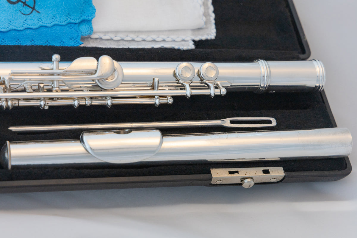 Gemeinhardt 3SB Intermediate Flute *All Solid Silver *B-foot *Open-hol ...