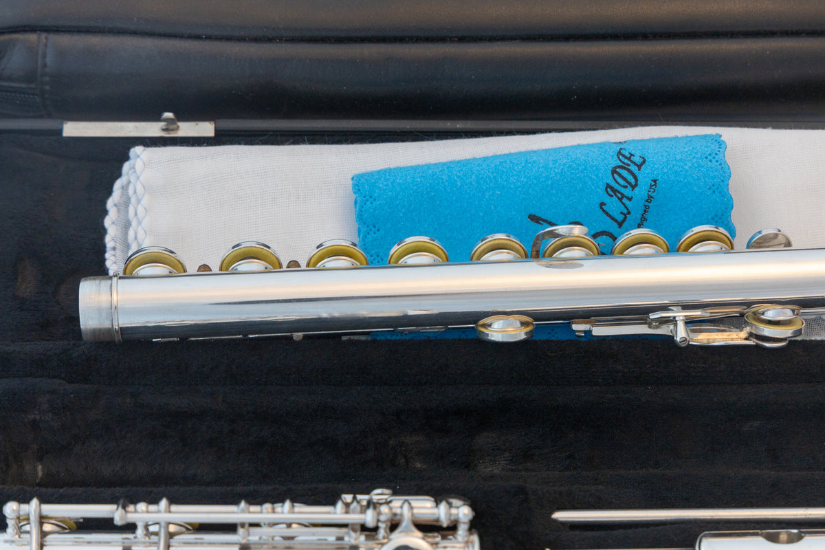 Gemeinhardt 3SB Intermediate Flute *All Solid Silver *B-foot *Open-hol ...