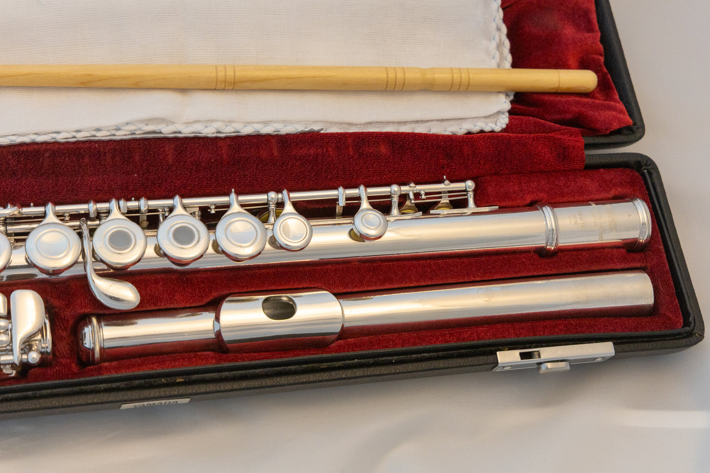 Yamaha YFL-481 II All Silver Intermediate Flute *Open-hole *B-foot *Made in Japan *Overhauled New Pads