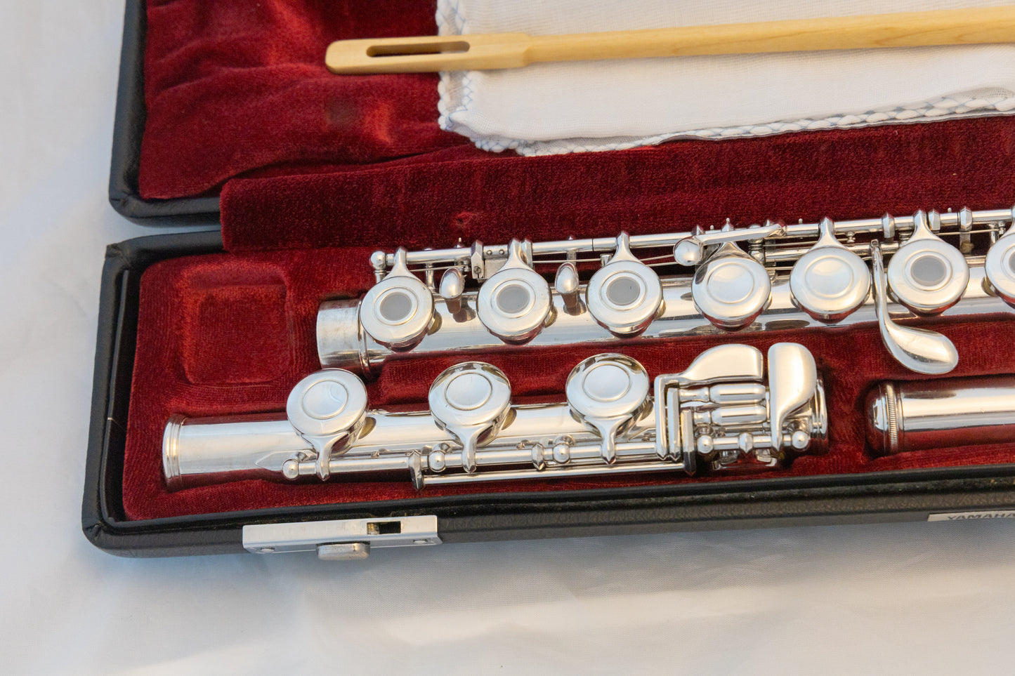 Yamaha YFL-481 II All Silver Intermediate Flute *Open-hole *B-foot *Made in Japan *Overhauled New Pads