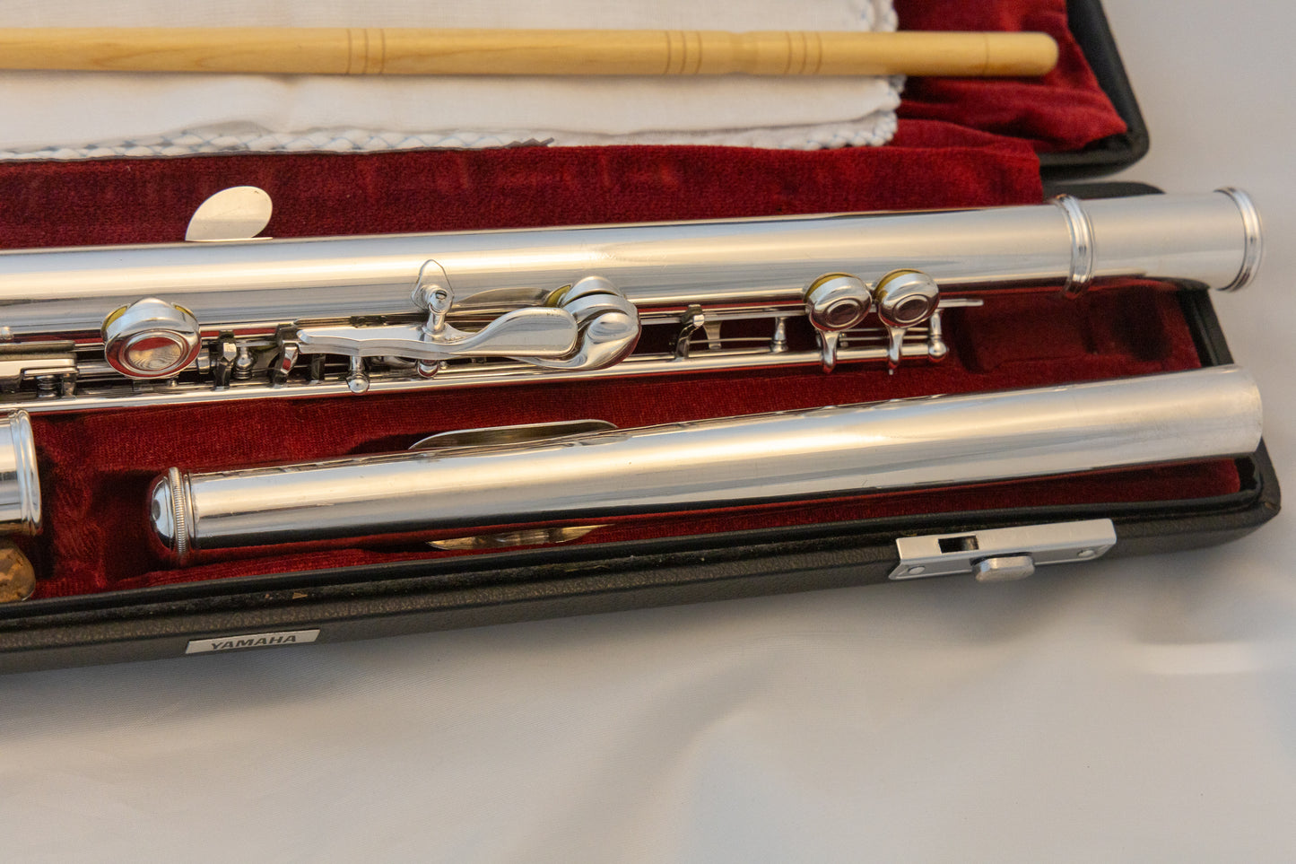 Yamaha YFL-481 II All Silver Intermediate Flute *Open-hole *B-foot *Made in Japan *Overhauled New Pads