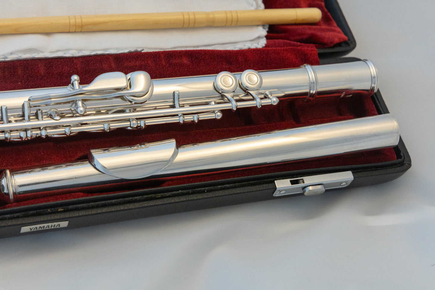 Yamaha YFL-481 II All Silver Intermediate Flute *Open-hole *B-foot *Made in Japan *Overhauled New Pads