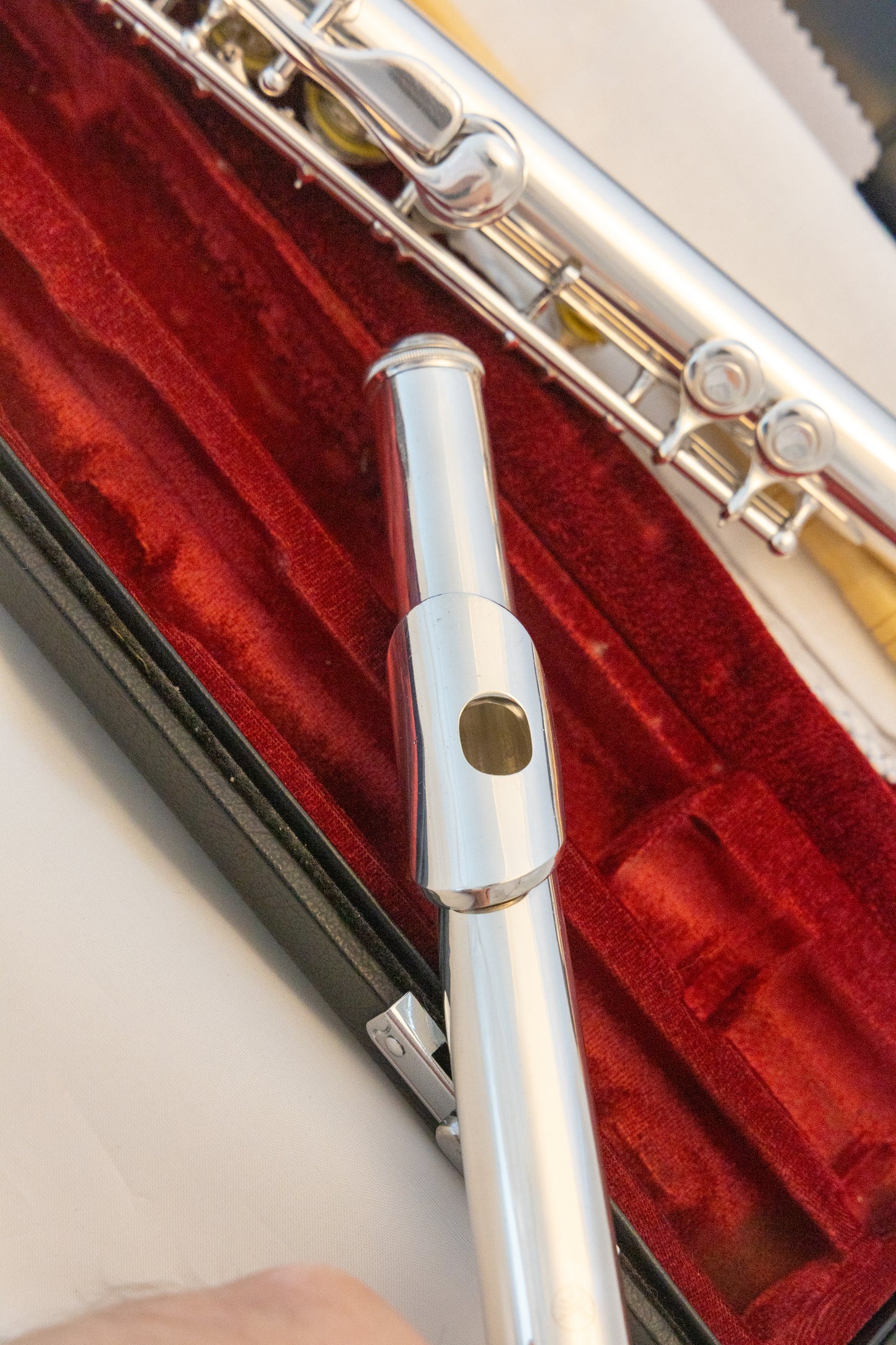 Yamaha YFL-481 II All Silver Intermediate Flute *Open-hole *B-foot *Made in Japan *Overhauled New Pads